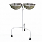 Подставка под 2 таза (с двумя нержавеющими тазами) ПТ-2