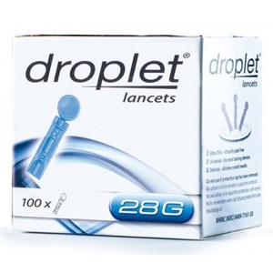 Ланцет (скарификатор) для прокалывающих устройств DROPLET 28G (100 шт), фото, цена