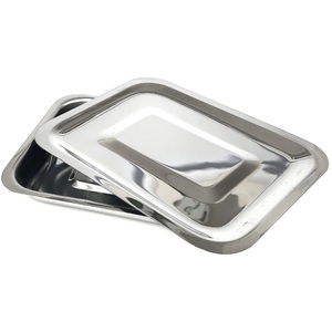 Лоток хирургический, прямоугольный с крышкой 200 мм (ЛПр-200 к), фото, цена