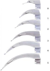 Клинок Macintosh (выгнутый) к фиброоптическому ларингоскопу - размер 0, 1, 2, 3, 4, 5, фото, цена