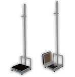 Ростомер напольный с напольными электронными весами РПВе-2000