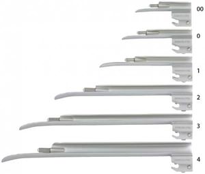 Клинок ларингоскопа Miller (прямой) стандартное освещение - размер 00, 0, 1, 2, 3, 4, фото, цена