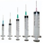 Шприц Луер слип "MEDICARE", 5,0 мл (трехкомпонентный, с иглой 0,7 x 38мм) (100 шт)