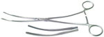 Зажим атравматический, кровоостанавливающий, для аневризмы аорты, слабо изогнут. Длина 27,0 см (ЗА-1