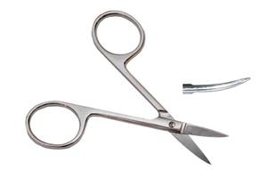 Ножницы вертикально - изогнутые, остроконечные, 100 мм. (Н-21), фото, цена