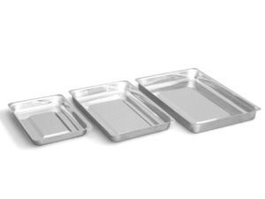 Лоток медицинский металлический прямоугольный ЛМПу-"Ока-Медик" (400х300х40), фото, цена