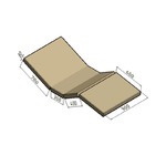 Матрас медицинский четырехсекционный АТОН КФ-4-МЦ-Р, фото, цена