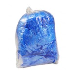 Бахилы голубые с эластичной кромкой, классик , 3,0 гр (50 пар)