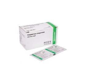 Салфетки спиртовые, 65х30 (100 шт), фото, цена