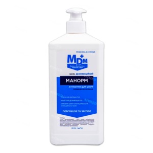 Антисептик для рук "Манорм ", 1 л с дозатором, фото, цена