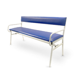 Банкетка МБс-3 трехместная со спинкой и поручнями ТМ Омега