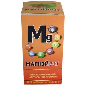 Магнийвит, 120 табл. по 0,5 г. , фото, цена