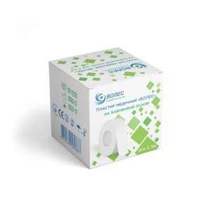 Пластырь медицинский "ВОЛЕС" 3смх5м на хлопковой основе (120 шт – 10 уп), фото, цена