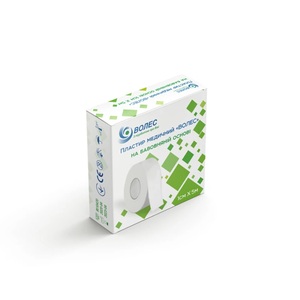 Пластырь медицинский "ВОЛЕС" 1смх5м на хлопковой основе (240 шт – 10 уп), фото, цена