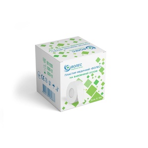 Пластырь медицинский "ВОЛЕС" 5смх5м на хлопковой основе (6 шт), фото, цена