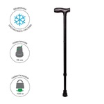 Трость алюминиевая MEDOK регулируемая зимняя MED-01-012, фото, цена