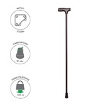 Трость стальная MEDOK не регулируемая MED-01-007