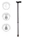 Трость регулируемая по высоте алюминиевая KJT914С