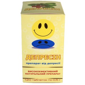 Депресин - антидепресант, 120 табл. по 0,5 г, фото, цена