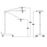 Лампа операционная Maestro LED300M передвижная, фото, цена