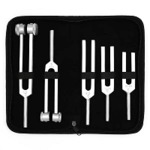 Набор из 5 камертонов (128 Гц, 256 Гц, 512 Гц, 1024 Гц, 2048 Гц)