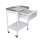 Столик манипуляционный передвижной, столешница из нержавеющей стали СМ-3к, фото, цена