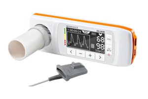 Спирометр Spirobank II с многоразовой турбиной + 100 мундштуков, фото, цена