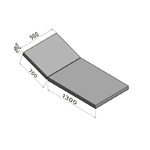 Матрас медицинский двухсекционный АТОН КФ-2-МЦ, фото, цена