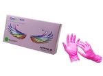 Перчатки нитриловые без пудры Care365 Pink. Вес 3,5 г (10 уп-1 ящ)
