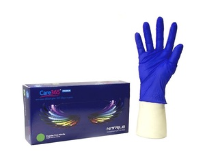 Перчатки нитриловые без пудры Care365 Cobalt. Вес 3,5 г (10 уп-1 ящ), фото, цена