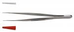 Пинцет анатомический глазной, прямой. Длина 10,0 см.   діаметр 6 мм. (ПА-100)