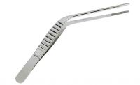 Пинцет ушной горизонтально - изогнутый, анатомический. Длина 10,5 см. (П-24), фото, цена