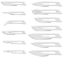 Лезвия для скальпеля Apexmed из карбоновой стали (упаковка 100 шт.), фото, цена