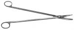 Ножницы для глубоких полостей, с острым концом, 280 мм. (Н-128-1)