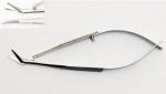 Ножницы  для роговицы , изогнутые под углом. Длина 9,0 см. (Н-46)