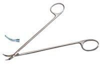 Ножницы сосудистые, вертикально-изогнутые, по радиусу, 158 мм. (Н-39), фото, цена