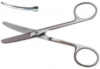 Ножницы тупоконечные, вертикально - изогнутые, 140 мм. (Н-3), фото, цена