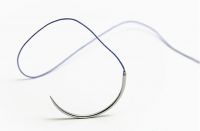 Полигликолид плетеный  рассасывающийся с 1-ой колющей иглой, 90 см, USP 2/0 (M3) (12 шт/уп), фото, цена