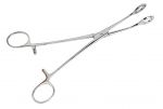 Щипцы геморроидальные окончатые, изогнутые. Длина 21,5 см. (Щ-55-1)