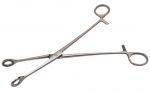 Щипцы геморроидальные, окончатые, прямые. Длина 21,5 см. (Щ-55-2)