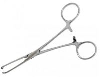 Зажим по Allis, для захвата кишечной стенки. Длина 15,2 см. (З-24), фото, цена