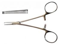 Зажим Москито кровоостанавливающий, одно- двузубый, зубчатый, прямой № 1. Длина 15,0 см. (З-21), фото, цена