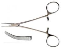 Зажим Москит кровоостанавливающий, изогнутый. Длина 16.0 см. (З-62-2), фото, цена