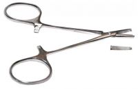 Зажим кровоостанавливающий, глазной, прямой с зубом. Длина 8,4 см. (З-8), фото, цена